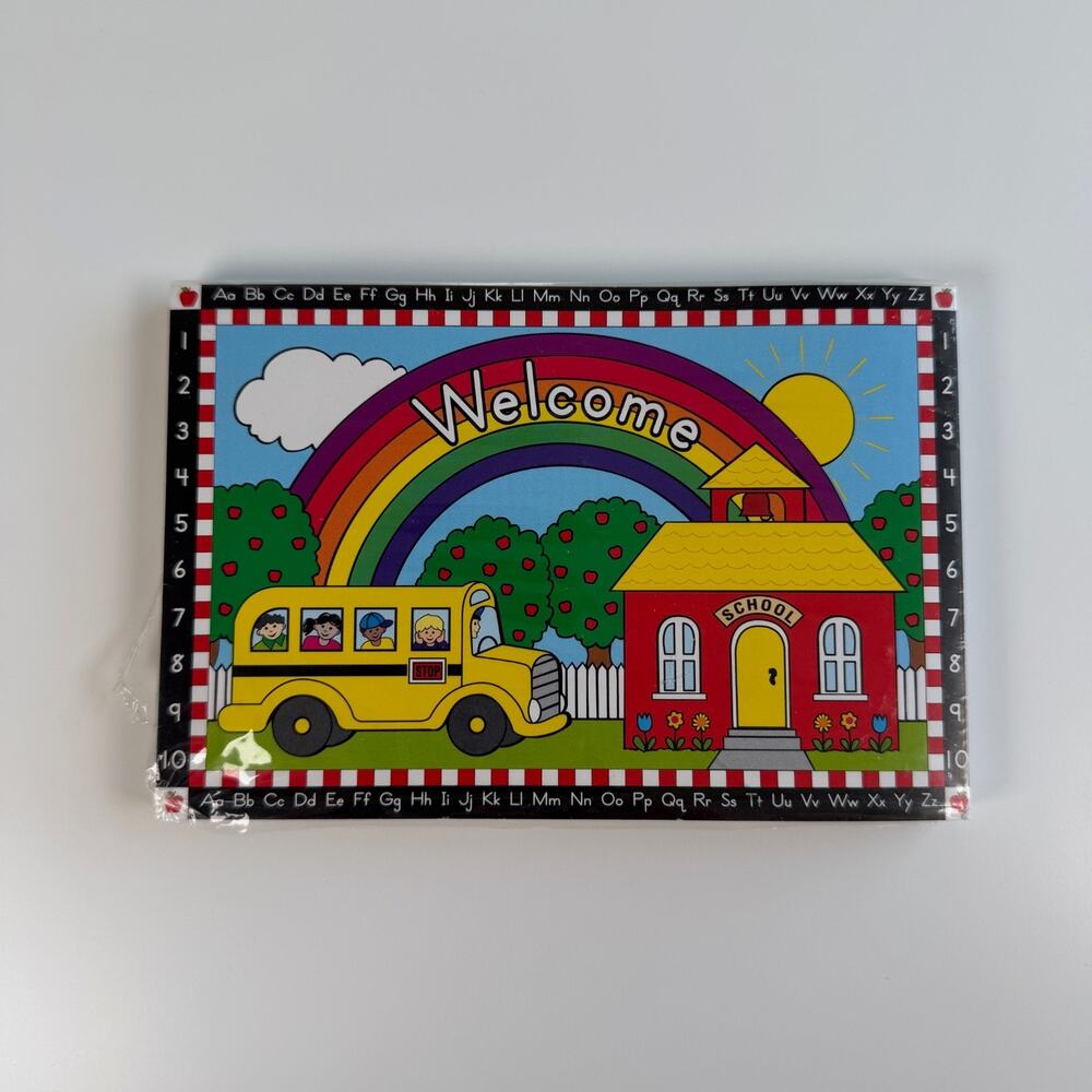 Teacher Created Resources Welcome School Postcards Bus Rainbow 30 Pack NIP FLAW